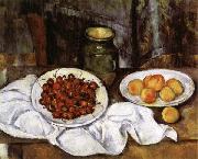 Paul Cezanne Cherries and Peaches painting